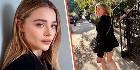 Chloe Grace Moretz Shows off Long Legs as She .